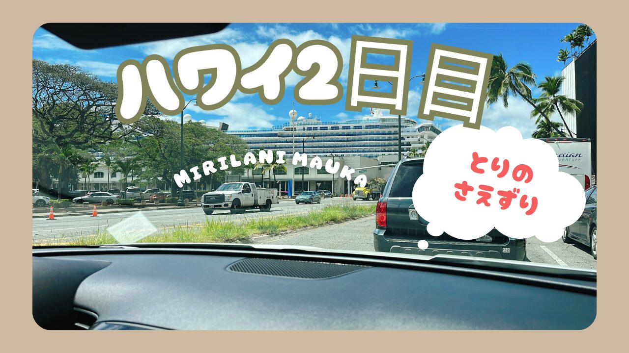 ハワイ2日目「ミニラニ　マウカ 」