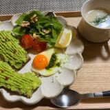 今日の朝食は、カフェ風にしてみました。