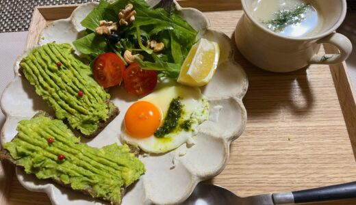 今日の朝食は、カフェ風にしてみました。